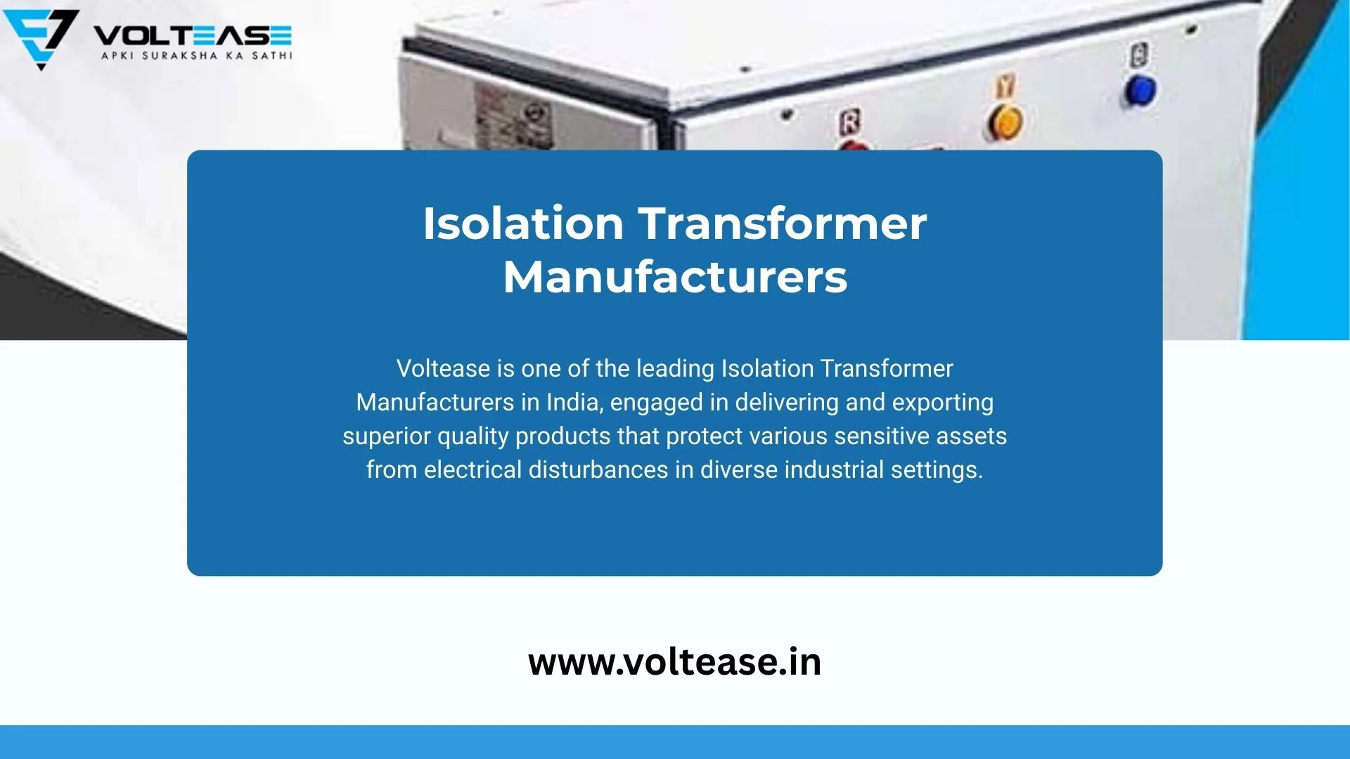 Isolation Transformer Manufacturers, Isolation Transformer Manufacturers in India